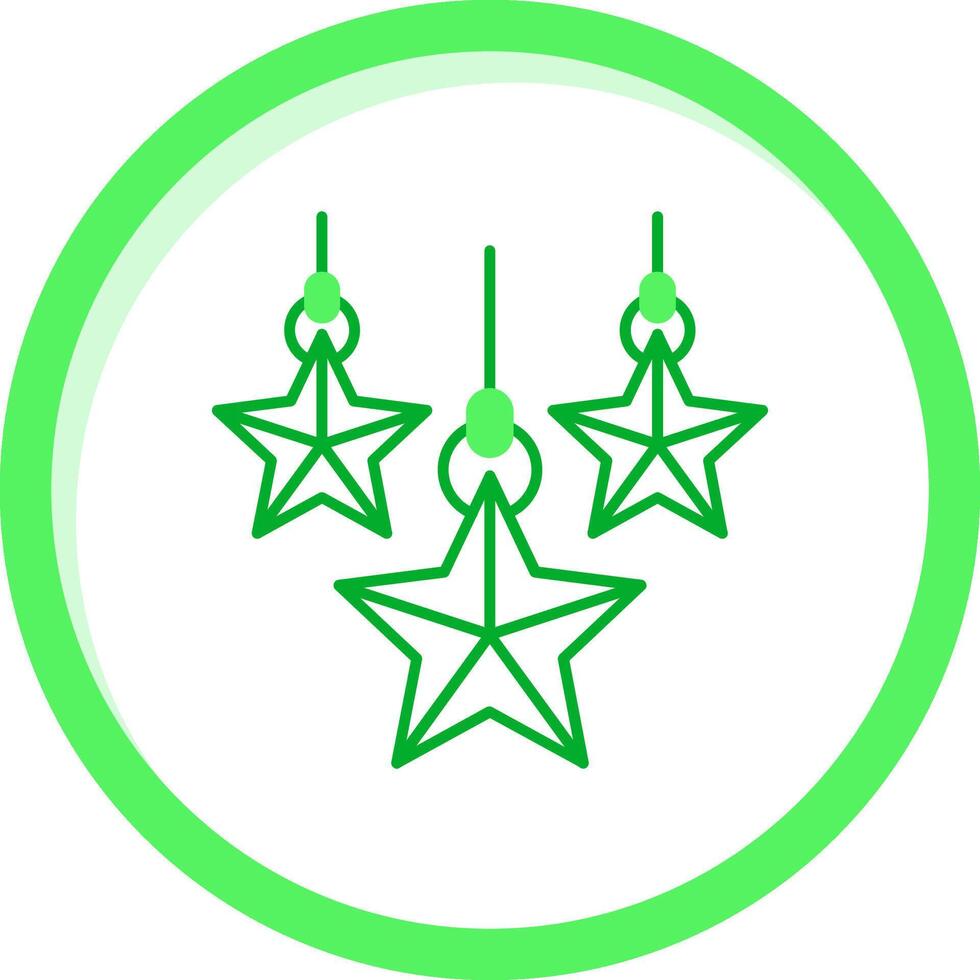 Weihnachten Star Grün mischen Symbol vektor