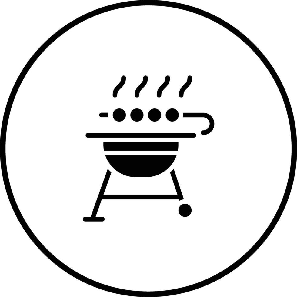 Grill-Vektor-Symbol vektor