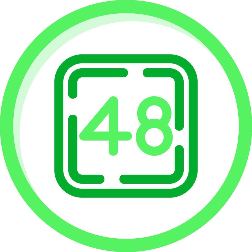 fyrtio åtta grön blanda ikon vektor