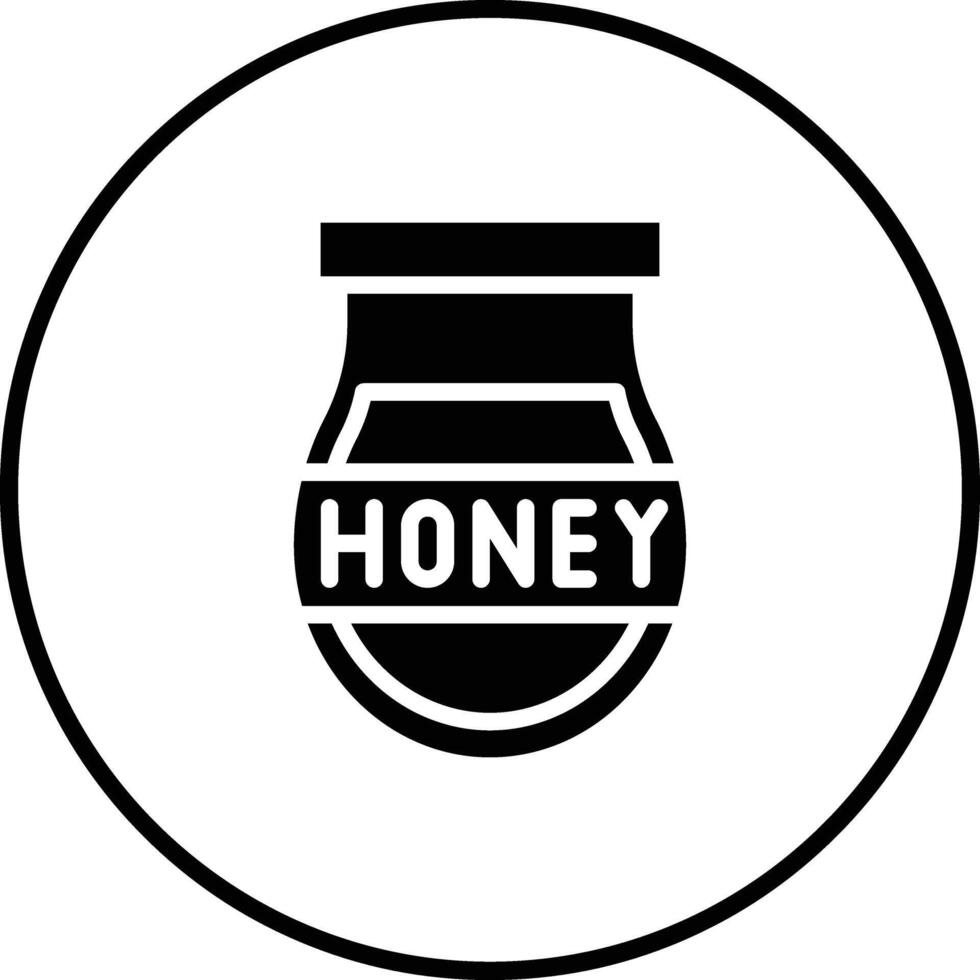 Honigglas-Vektorsymbol vektor