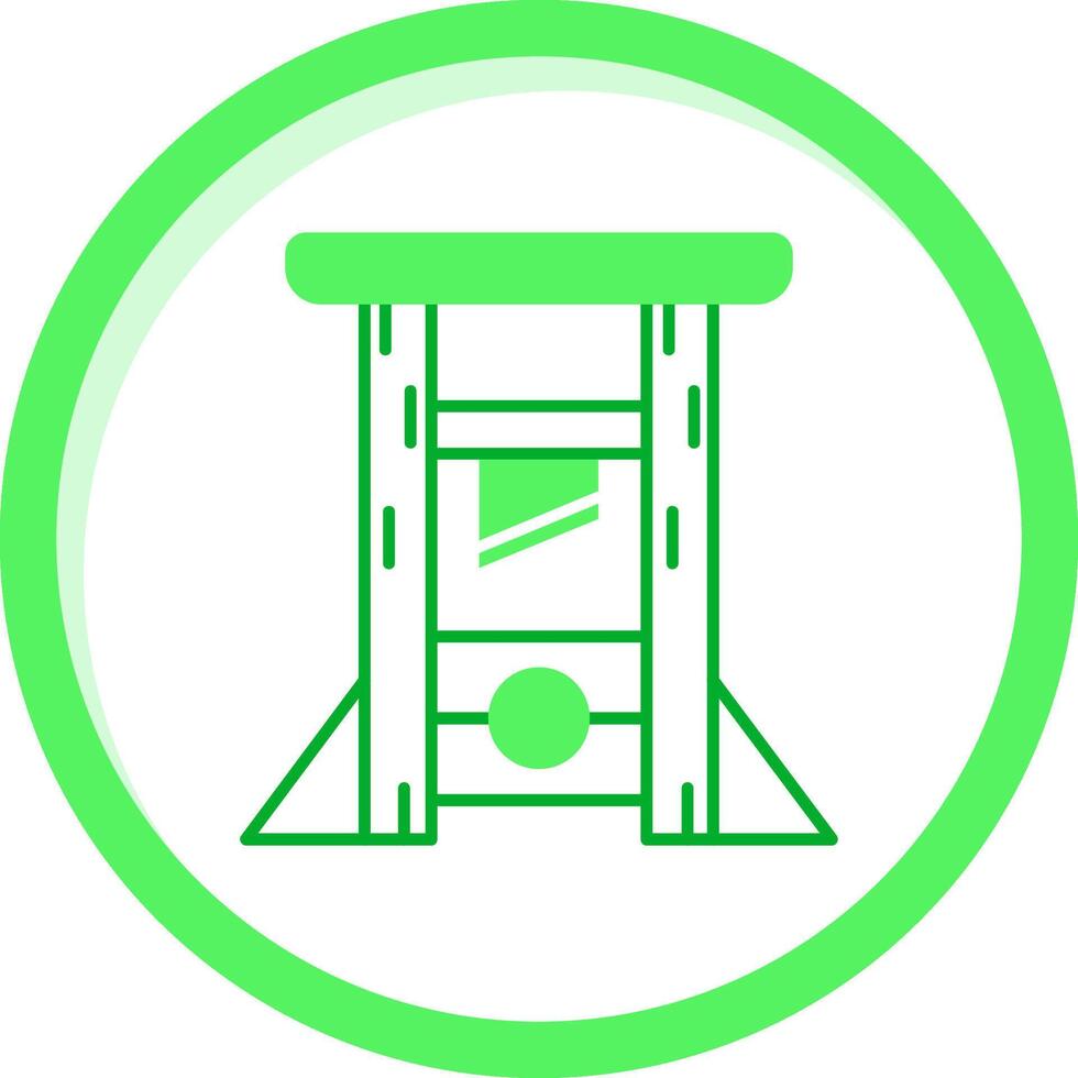 Guillotine Grün mischen Symbol vektor