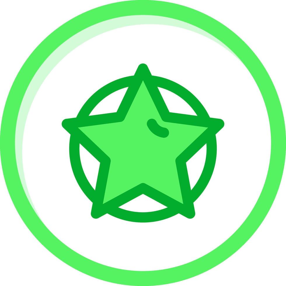 stjärna grön blanda ikon vektor