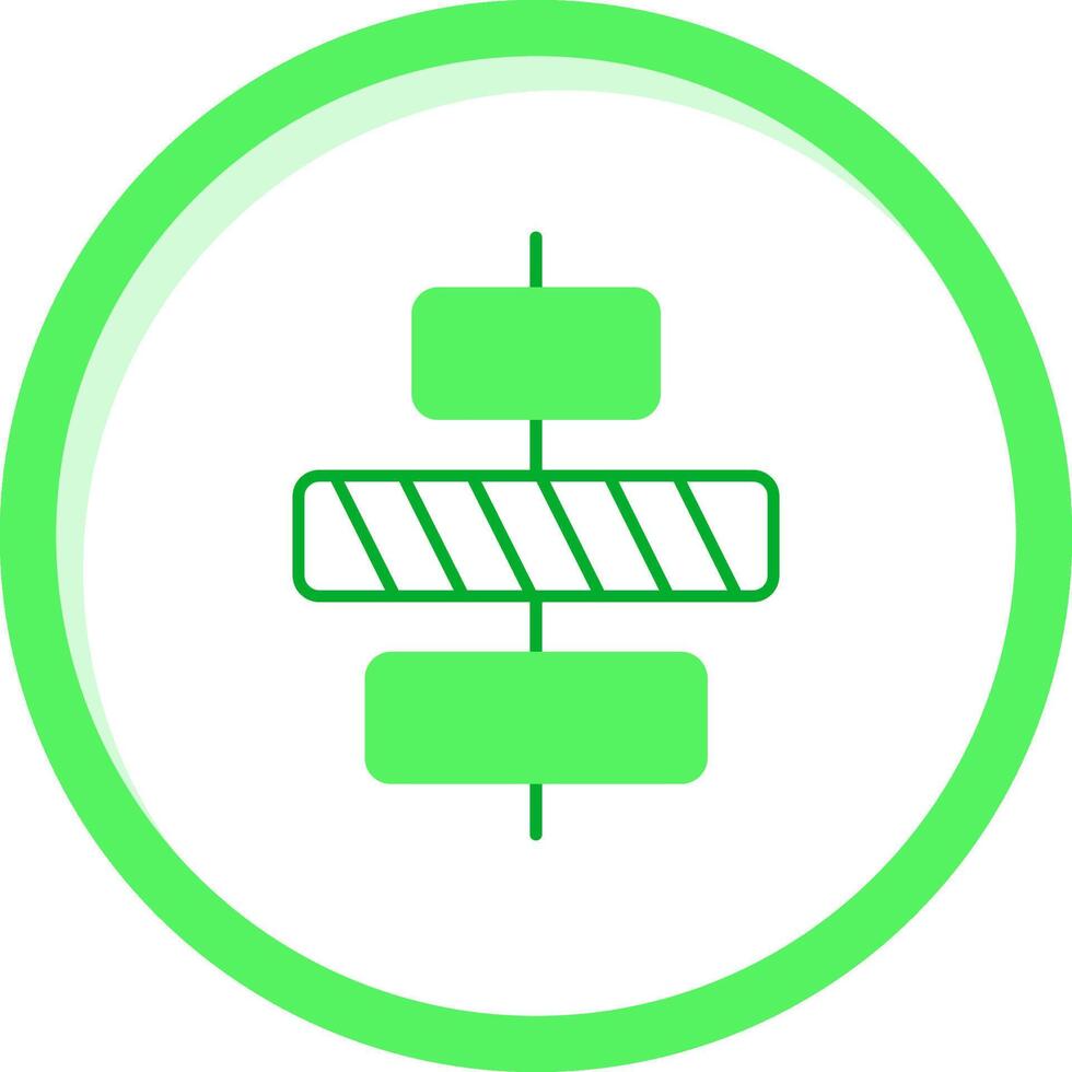 Center Ausrichtung Grün mischen Symbol vektor