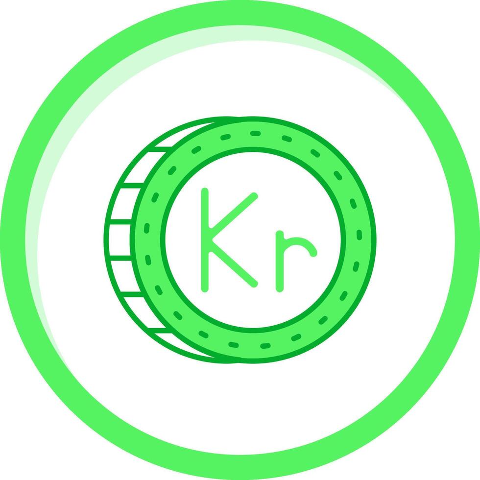 Krone Grün mischen Symbol vektor