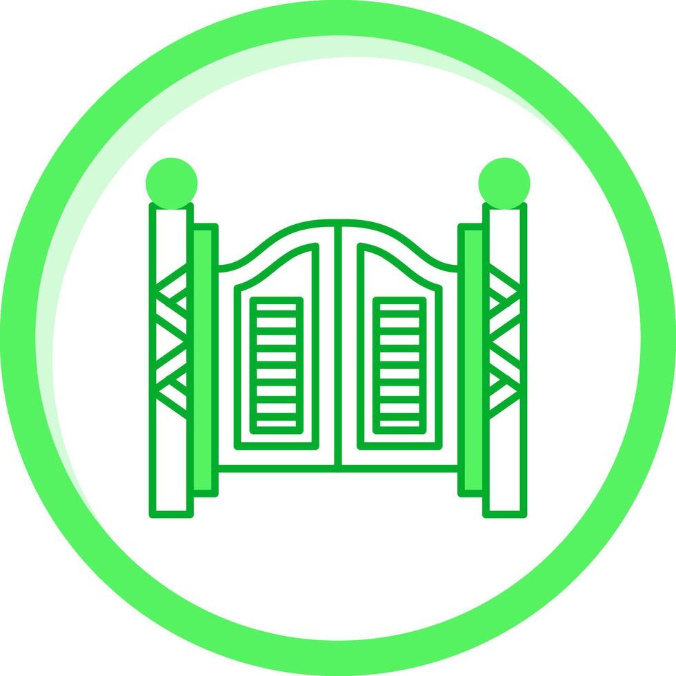Saloon Grün mischen Symbol vektor
