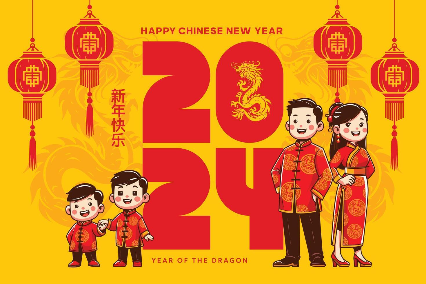 grundläggande illustrationer för kinesisk ny år hälsningar, de år av de orm vektor
