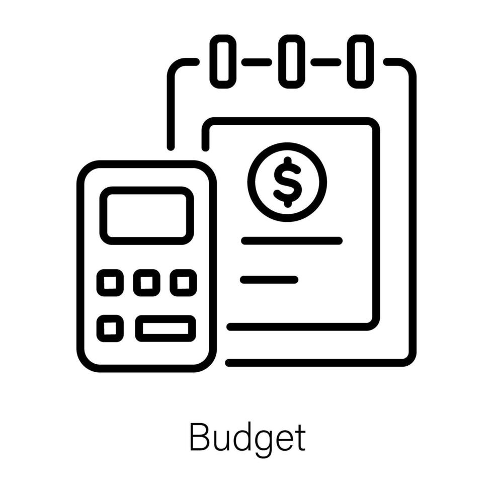 trendige Budgetkonzepte vektor