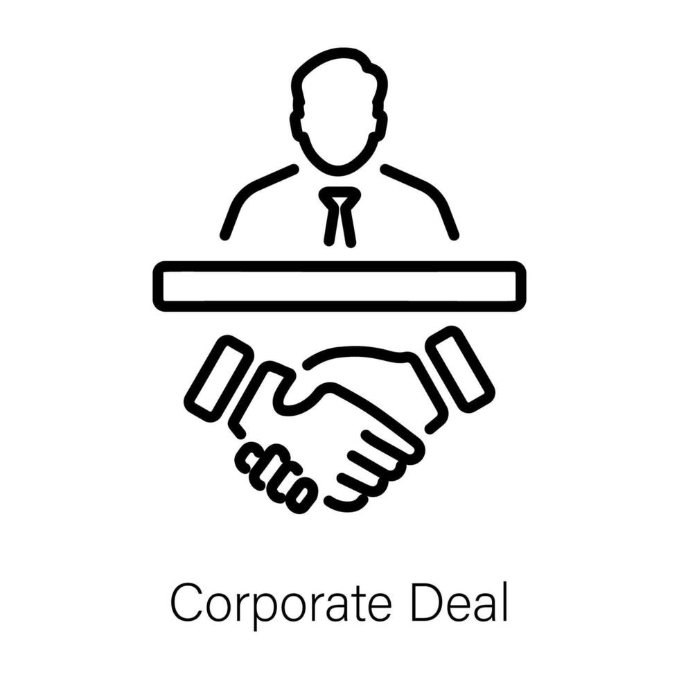modisch korporativ Deal vektor