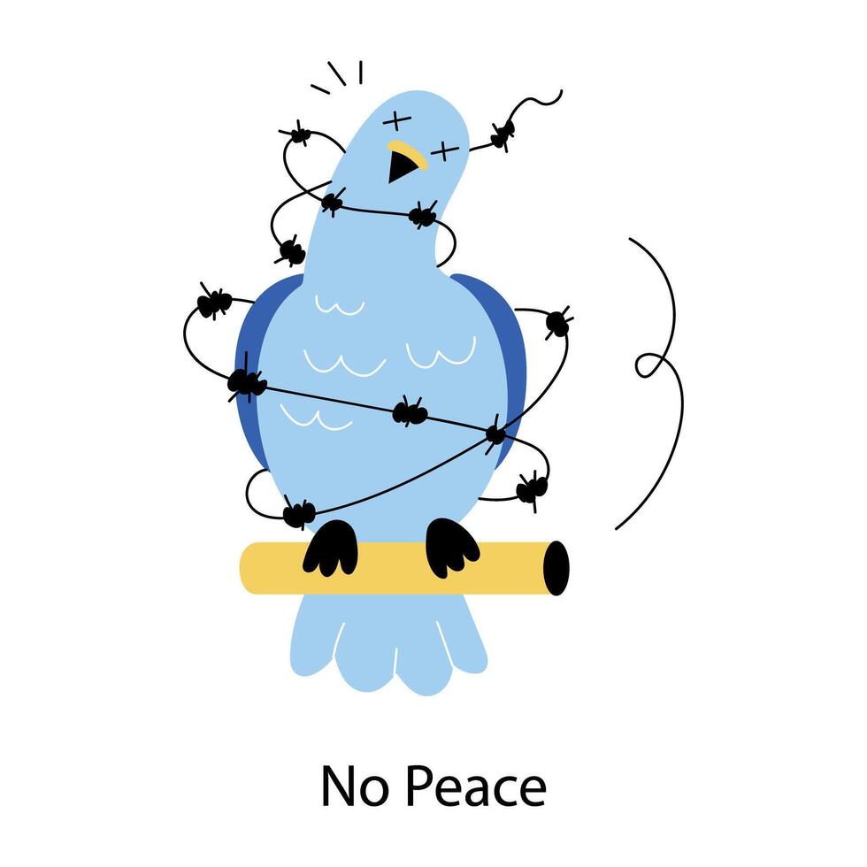 modisch Nein Frieden vektor