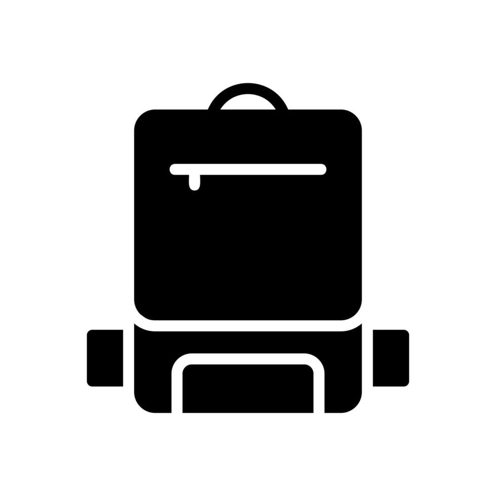 Rucksack Symbol Symbol Vektor Vorlage