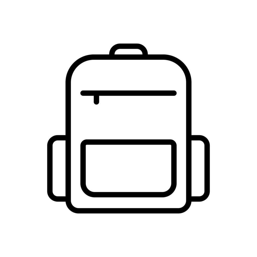 Rucksack Symbol Symbol Vektor Vorlage