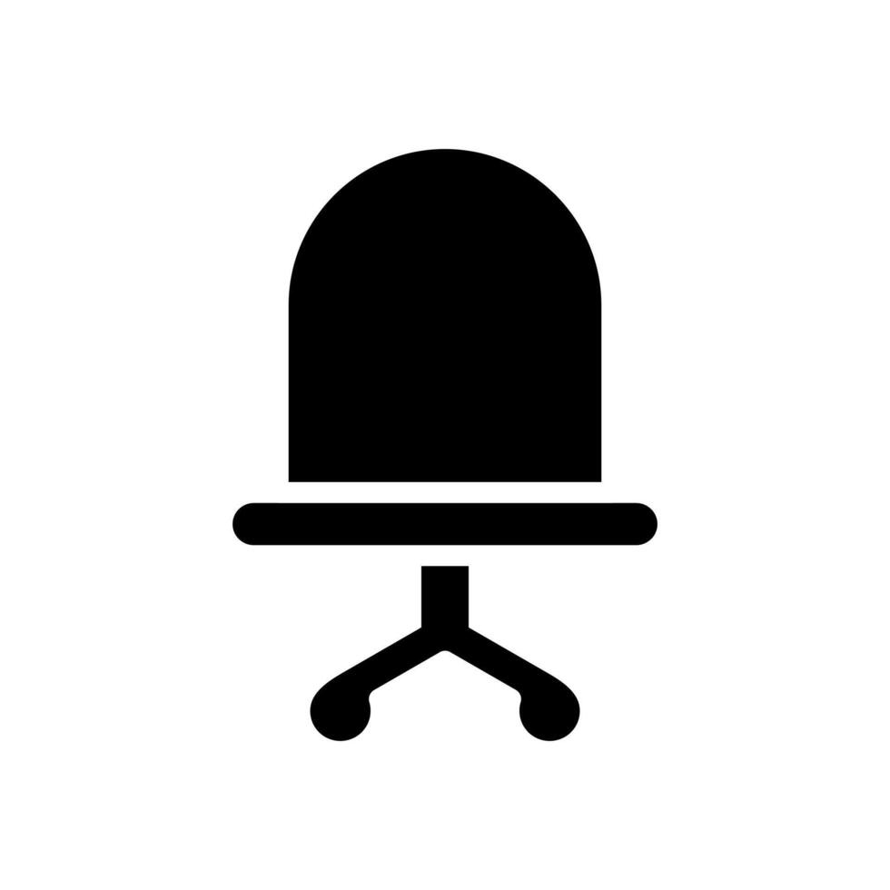 kontor stol ikon symbol vektor mall