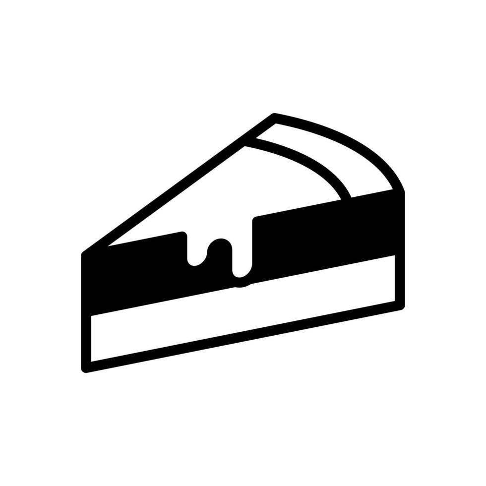 Kuchen Scheibe Symbol Symbol Vektor Vorlage