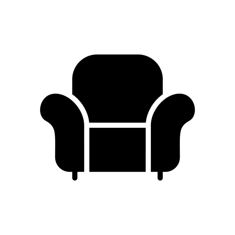 soffa ikon symbol vektor mall