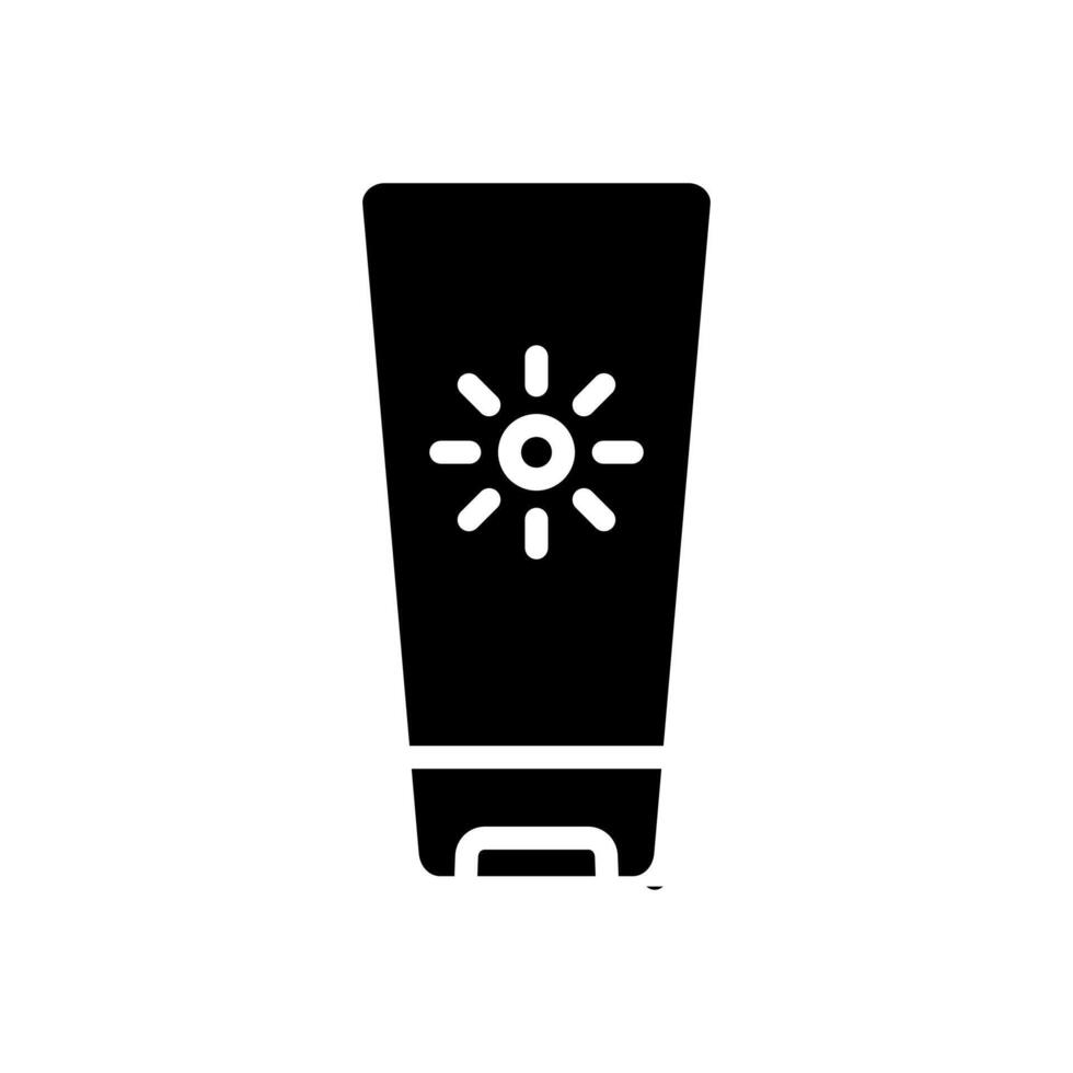 Solskydd ikon symbol vektor mall