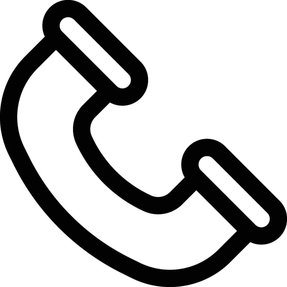 Gliederung Telefon Symbol vektor