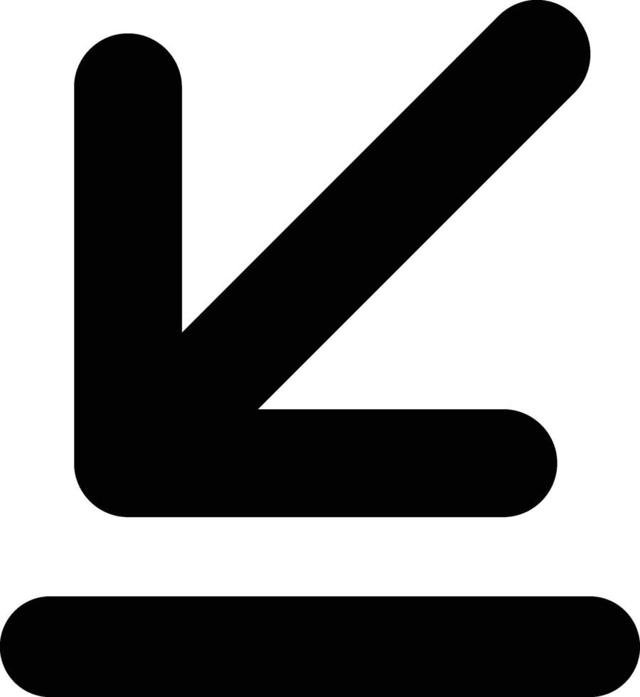 Glyphe minimieren Symbol vektor