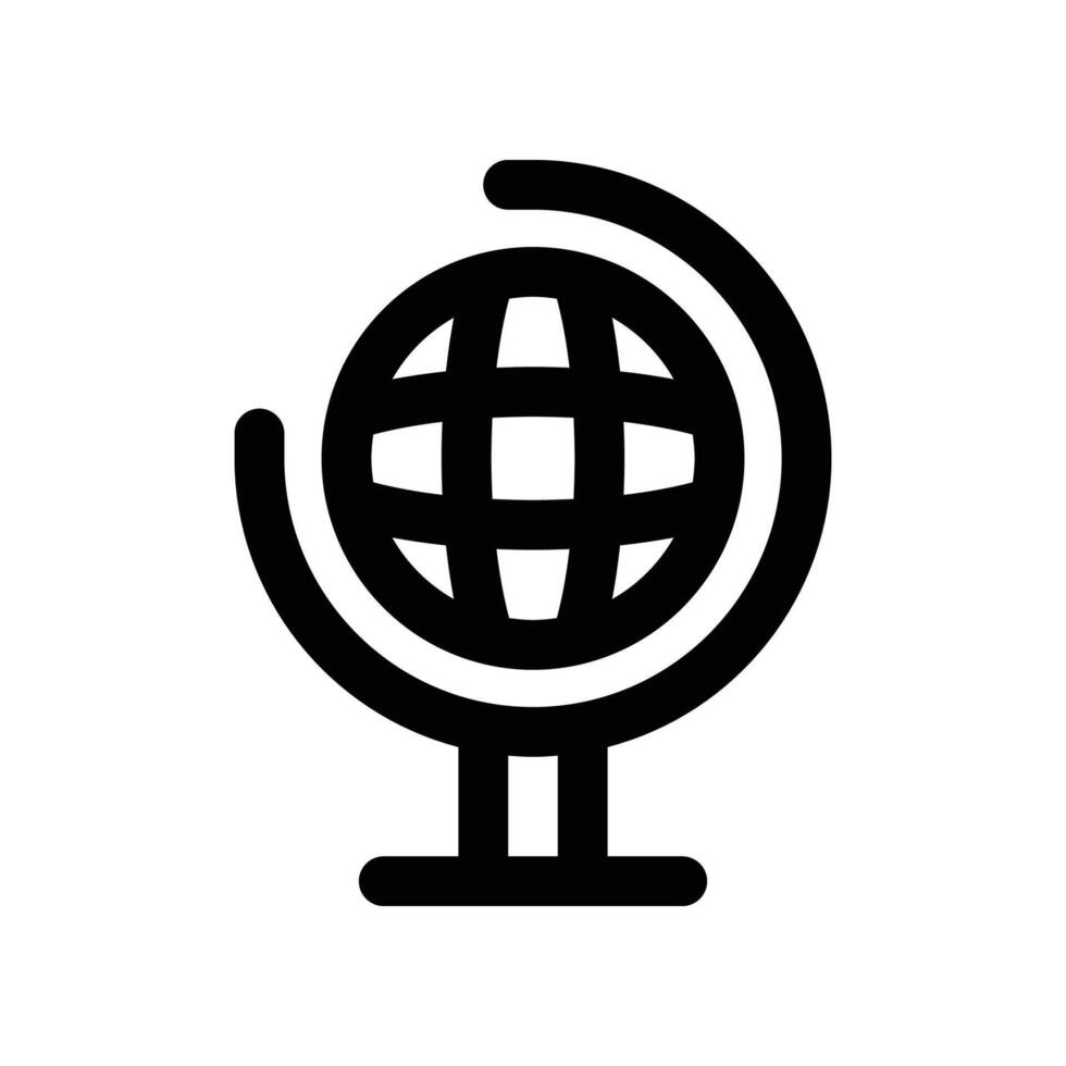 Globus Symbol. Vektor Linie Symbol zum Ihre Webseite, Handy, Mobiltelefon, Präsentation, und Logo Design.