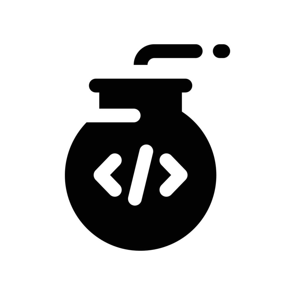 Bombe Symbol. Vektor Glyphe Symbol zum Ihre Webseite, Handy, Mobiltelefon, Präsentation, und Logo Design.