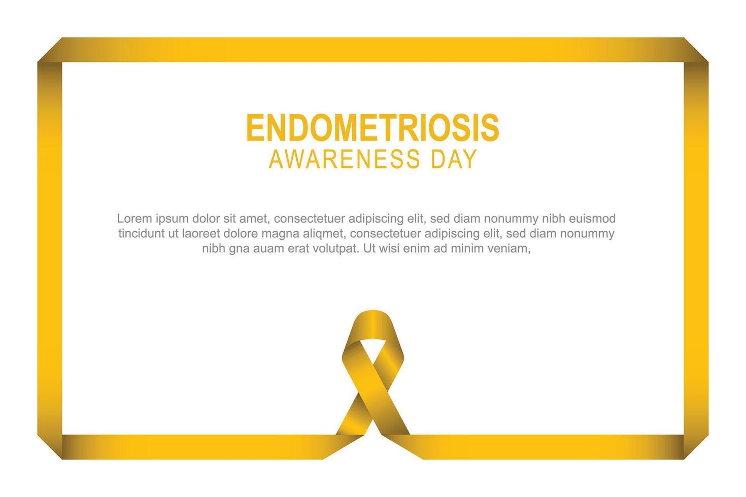 Endometriose Bewusstsein Tag vektor