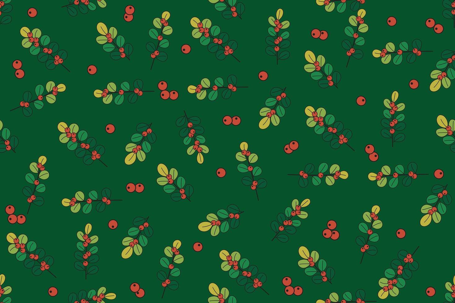 Illustration, Muster von Banyan Baum mit Früchte auf Grün Hintergrund. vektor