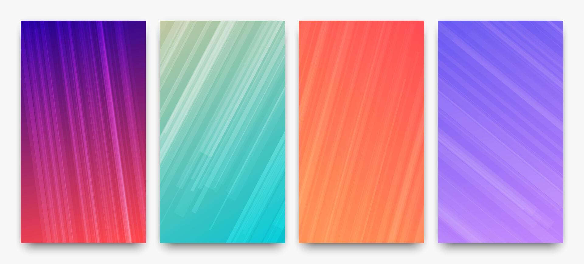 modern bunt Gradient Hintergrund mit Linien vektor