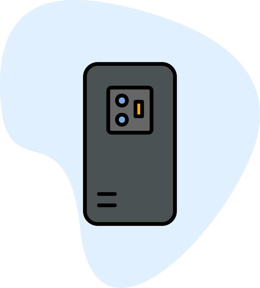 Handy, Mobiltelefon zurück Kamera vecto Symbol vektor