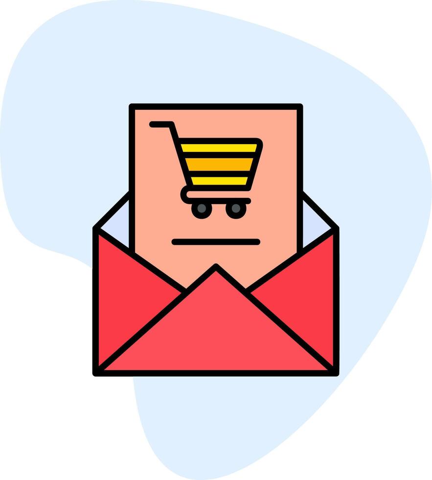 Einkaufen Email vecto Symbol vektor