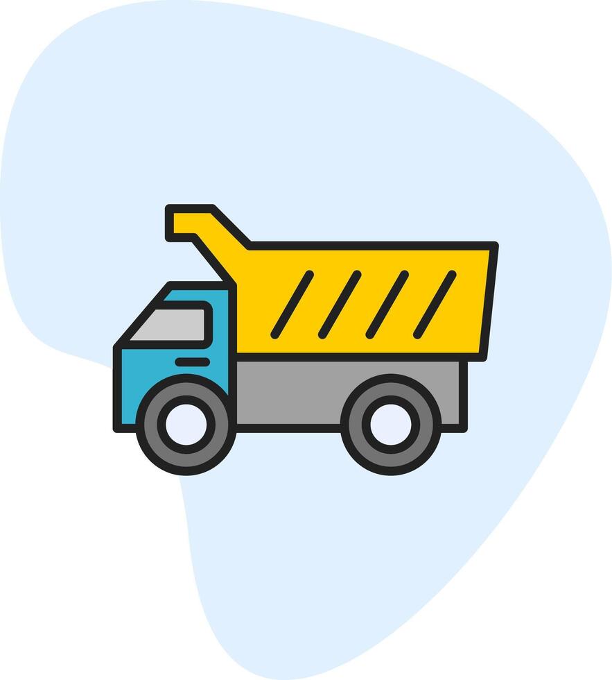 Kipper LKW vecto Symbol vektor