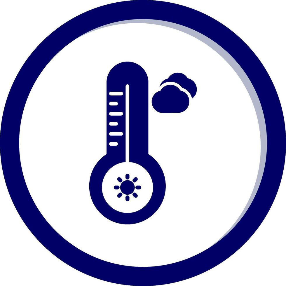 Temperatur heiß vecto Symbol vektor