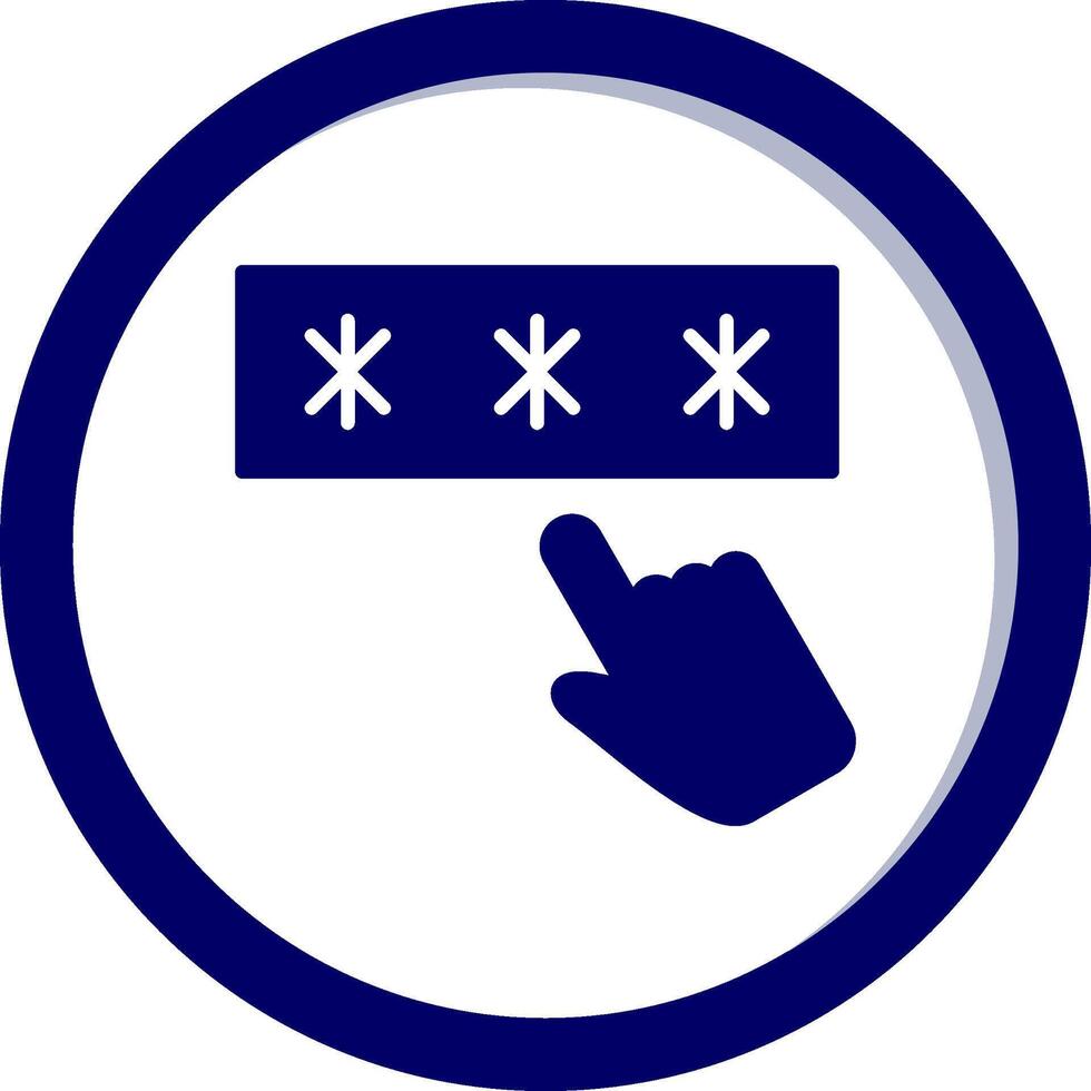 Passwort vecto Symbol vektor