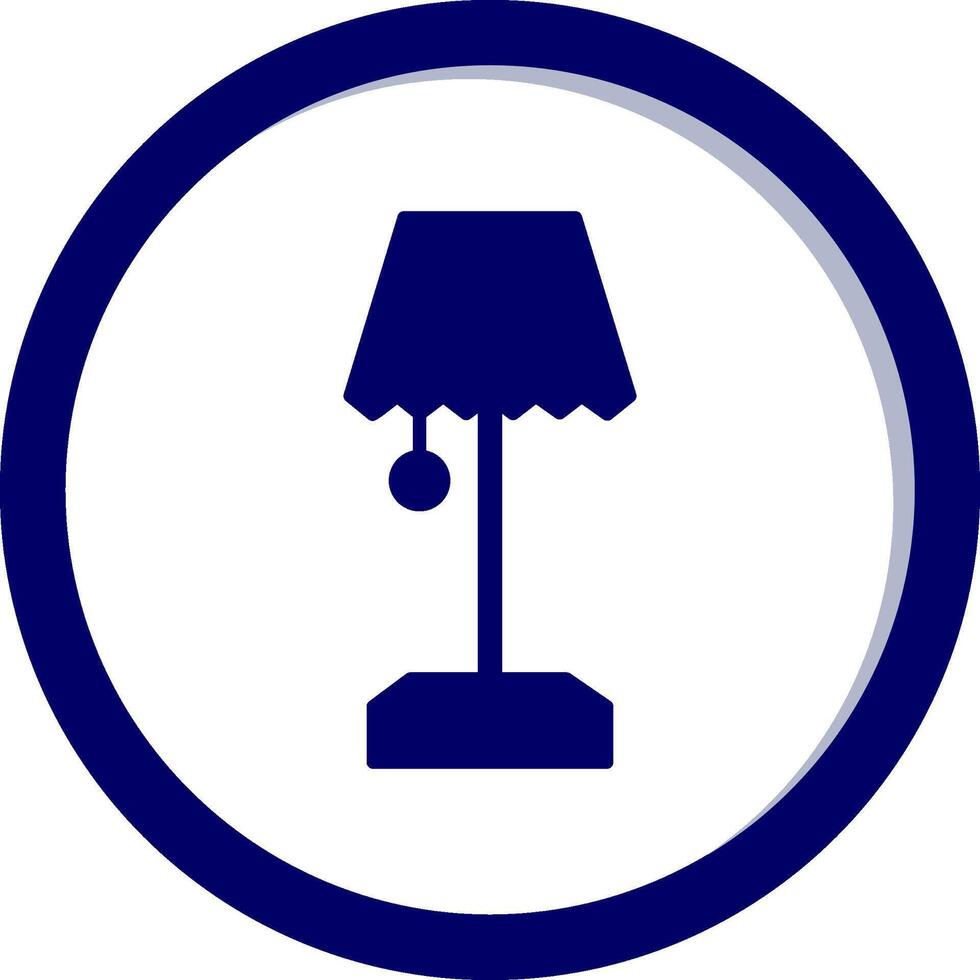 Tabelle Lampe vecto Symbol vektor