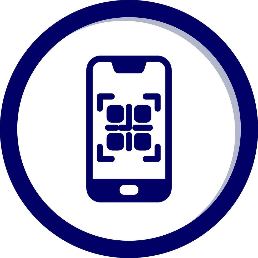 Smartphone qr Code vecto Symbol vektor