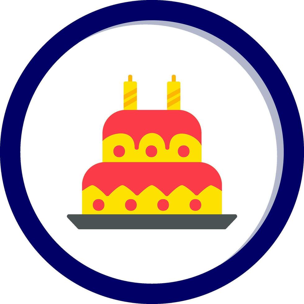 Geburtstag Kuchen vecto Symbol vektor