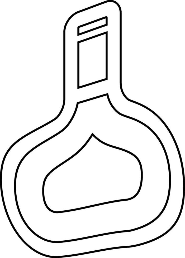 dryck flaska klotter design teckning. vektor