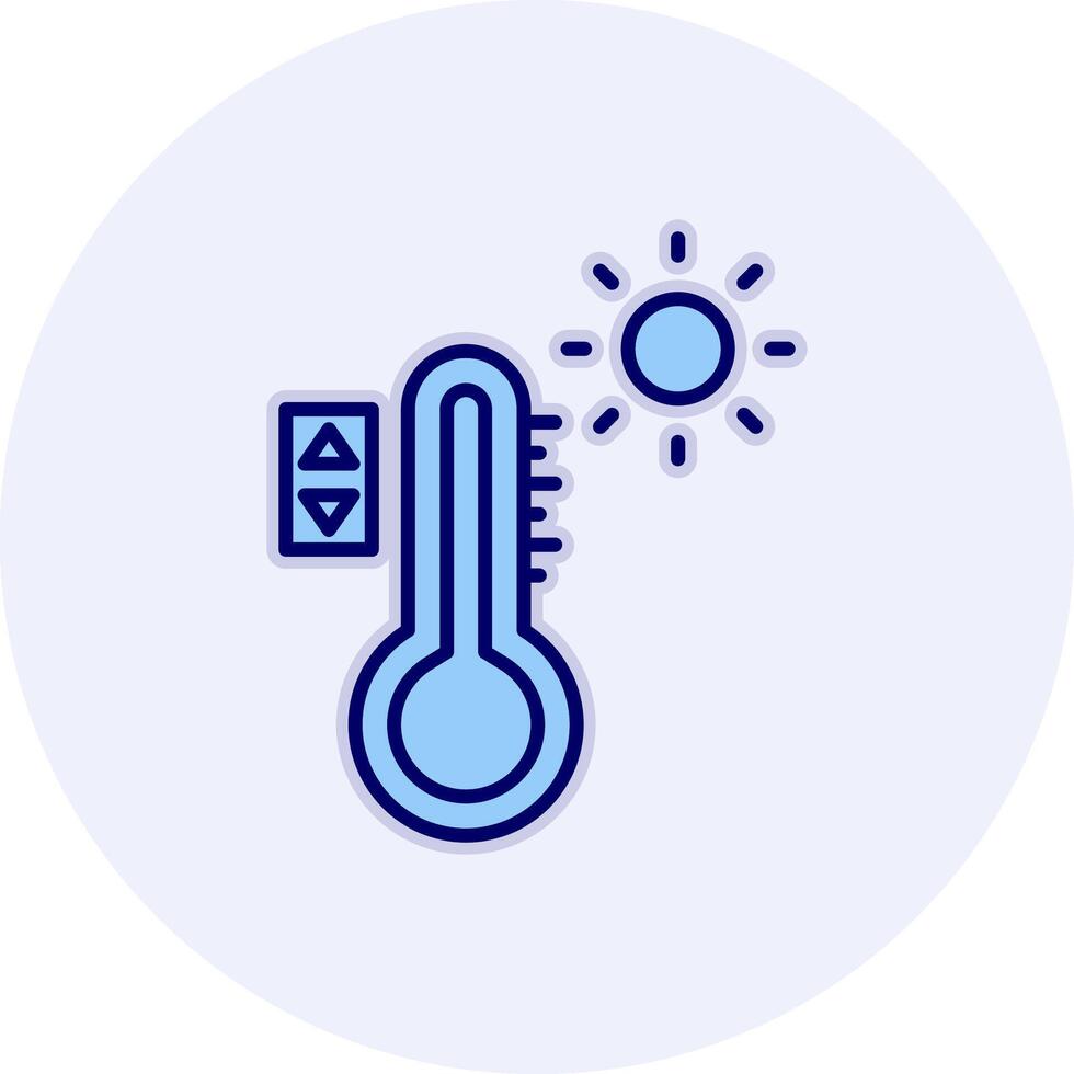 temperatur kontrollera Vecto ikon vektor