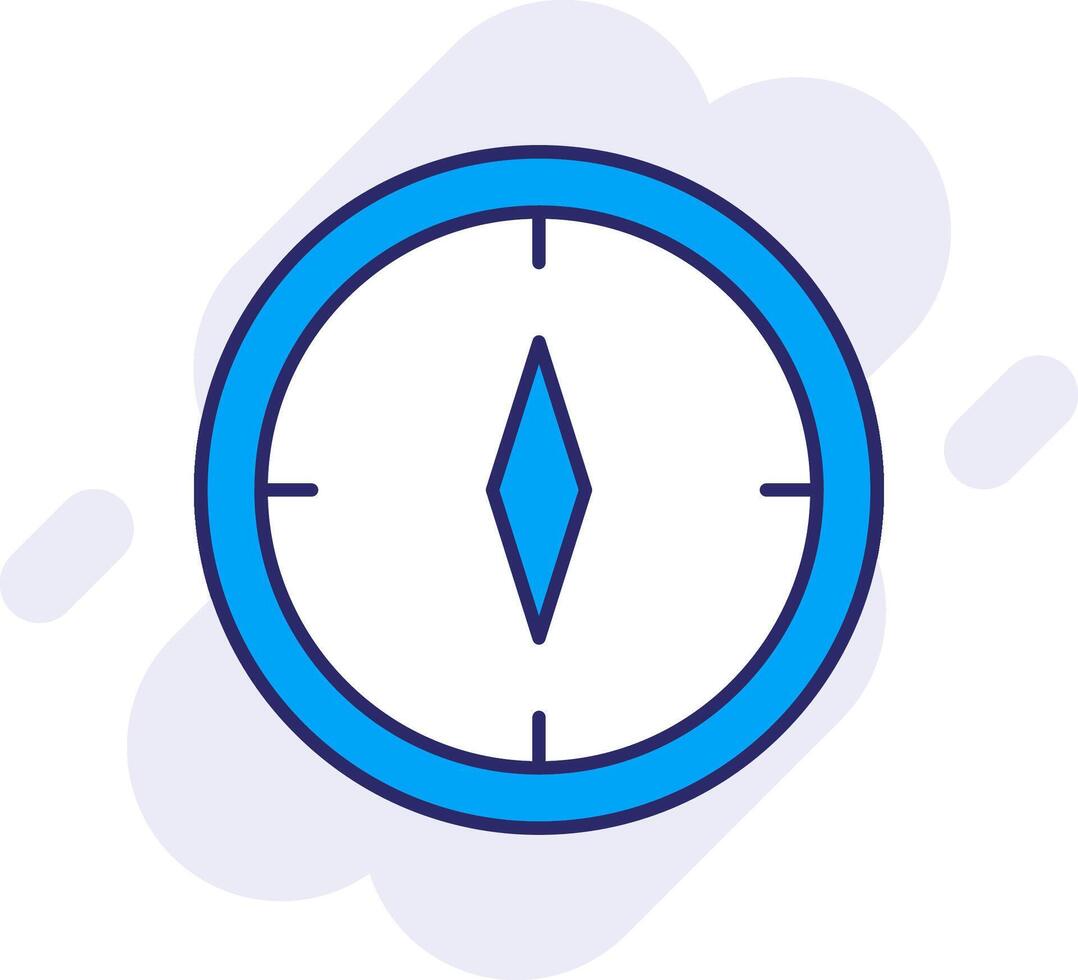 Kompass Linie gefüllt Hintergrund Symbol vektor