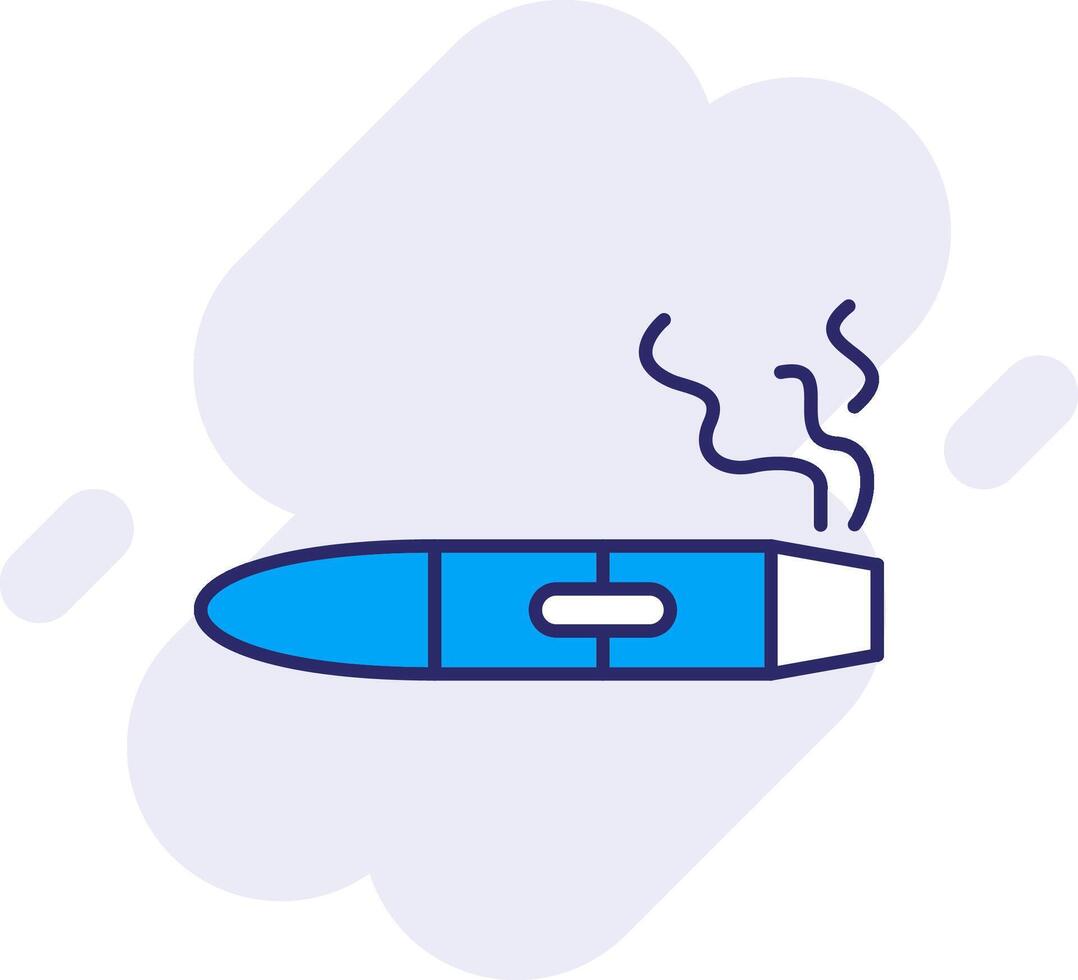 Zigarre Linie gefüllt Hintergrund Symbol vektor