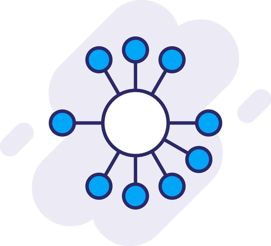 Diagramm Linie gefüllt Hintergrund Symbol vektor