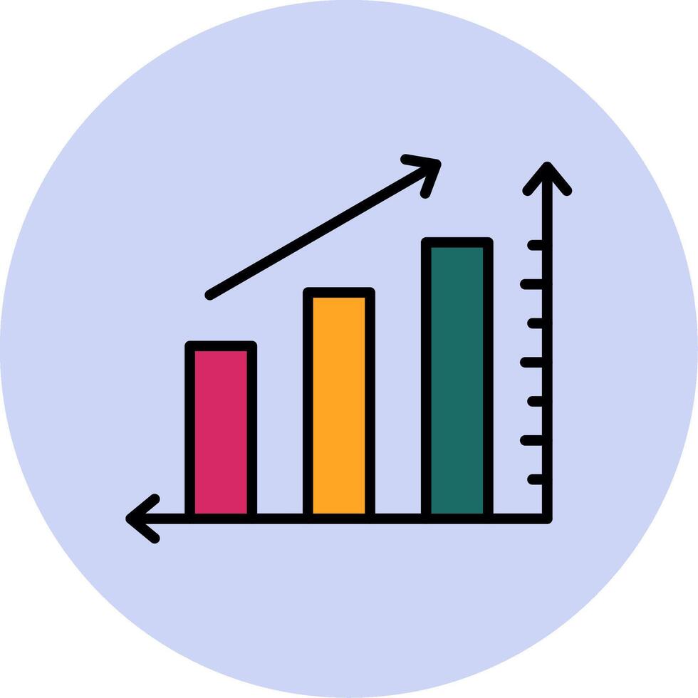 Statistiken erhöhen, ansteigen vecto Symbol vektor