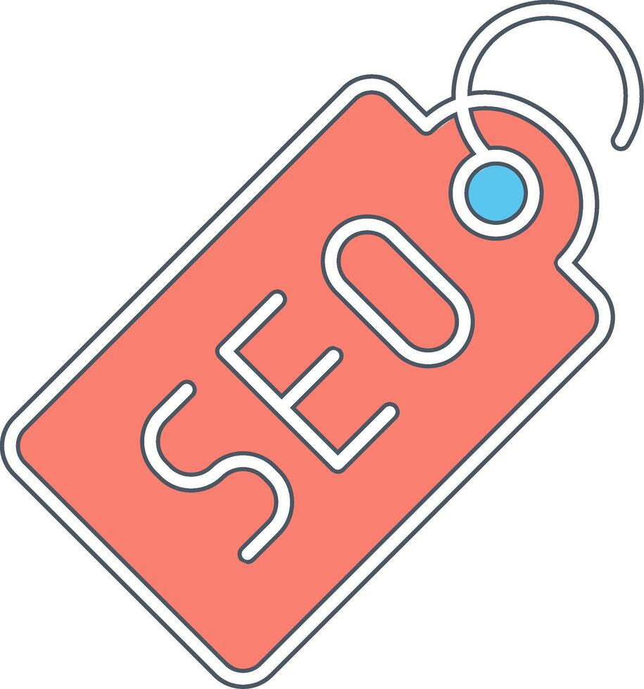 SEO Etikett vecto Symbol vektor