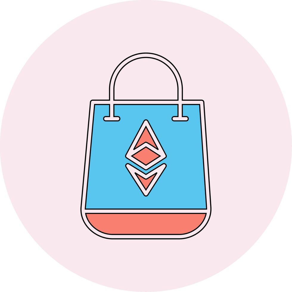Einkaufen Tasche vecto Symbol vektor