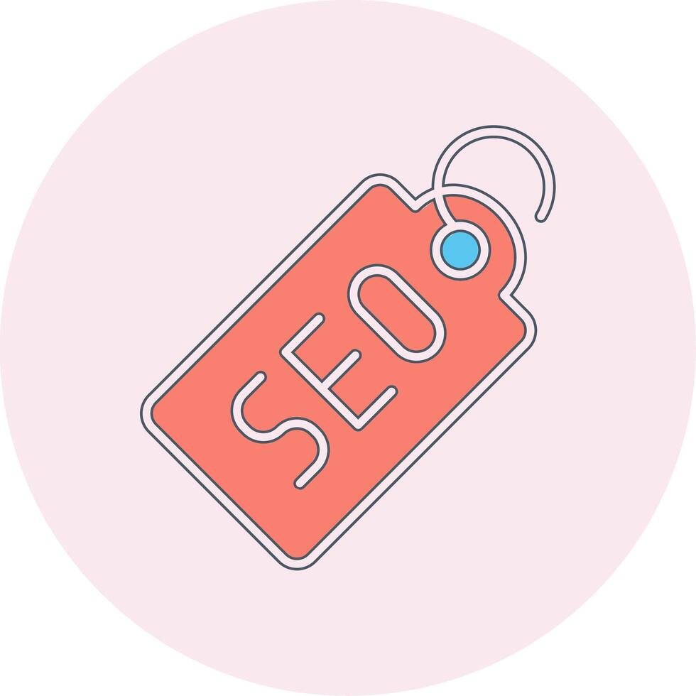 SEO Etikett vecto Symbol vektor