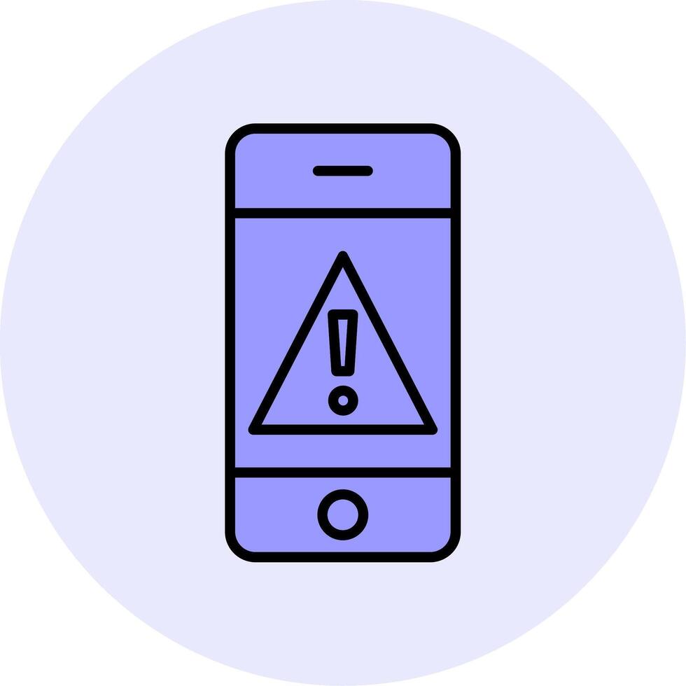 Handy, Mobiltelefon warnen vecto Symbol vektor