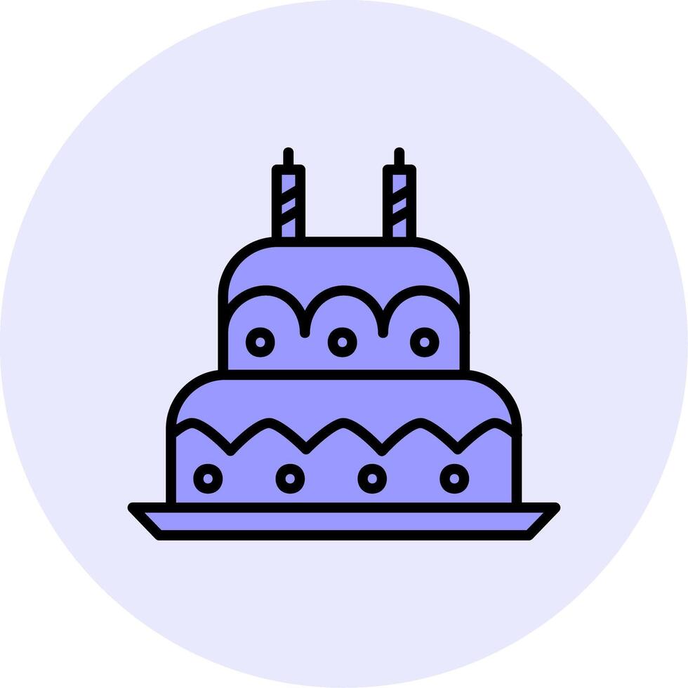 Geburtstag Kuchen vecto Symbol vektor