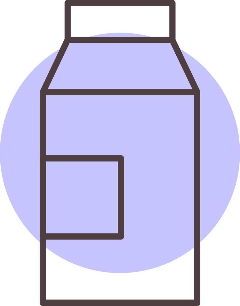 mjölk linje form färger ikon vektor