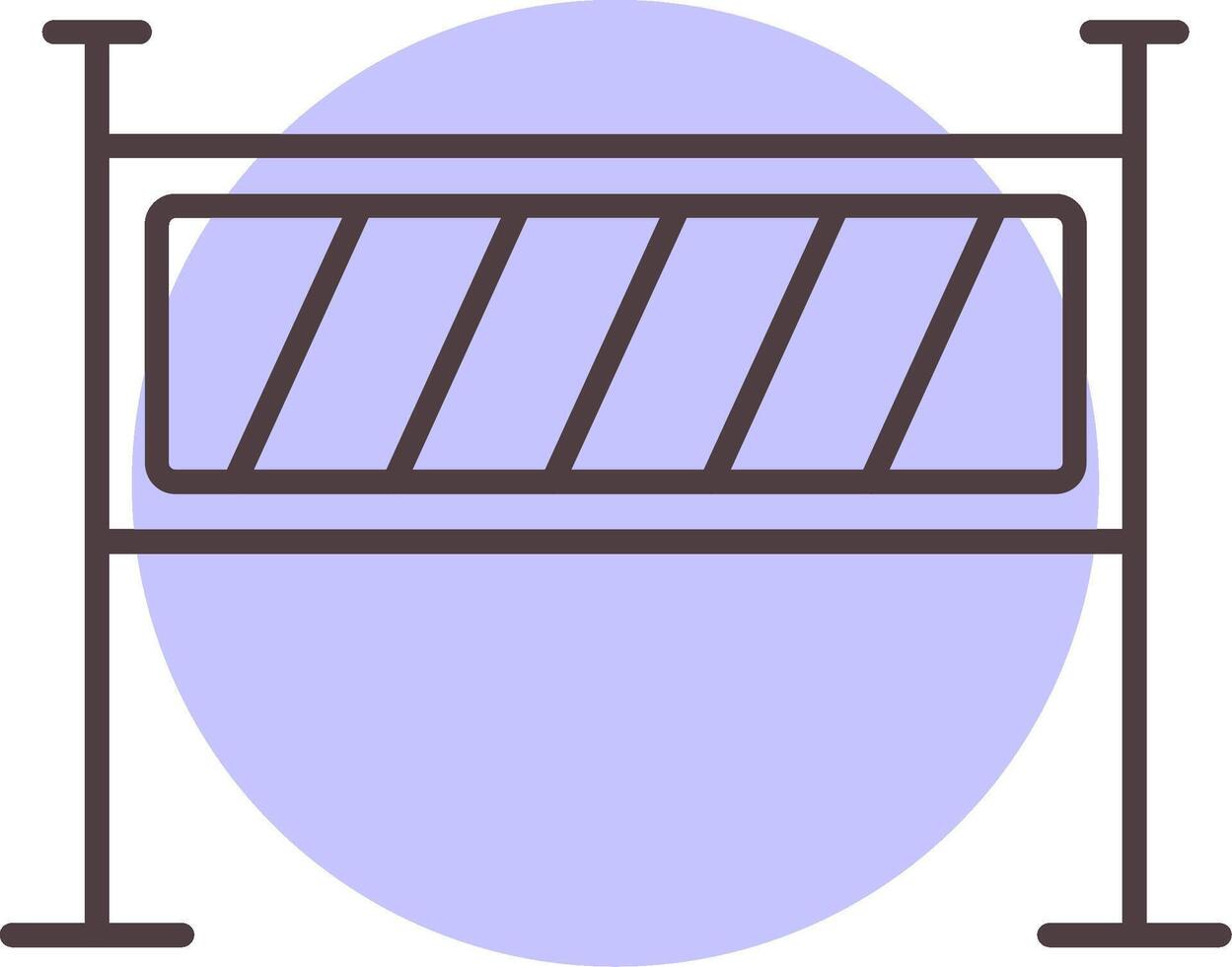 Barriere Linie gestalten Farben Symbol vektor