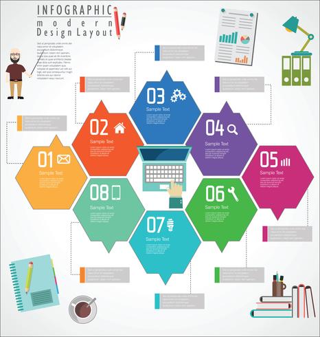 Infografik modernes Design-Vorlage vektor