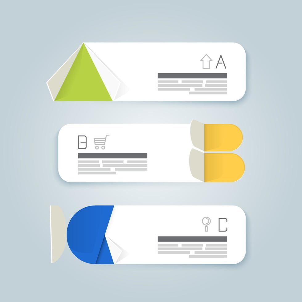 modern design minimal stil infographic mall med alfabetet vektor