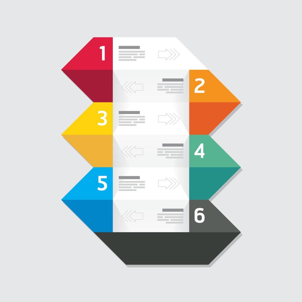 moderne Infografiken Designoptionen geometrisches Banner. Vektor-Illustration. kann für Workflow-Layout, Diagramm, Nummernoptionen, Grafik- oder Website-Layout-Vektor verwendet werden vektor